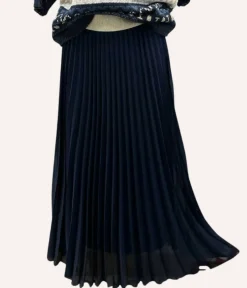Store HippieChic Jupe Plissée Aurora Marine