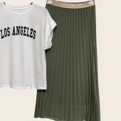 Store HippieChic Jupe Plissée Aurora Marine