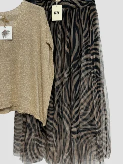 New HippieChic Jupe Tulle Zébre