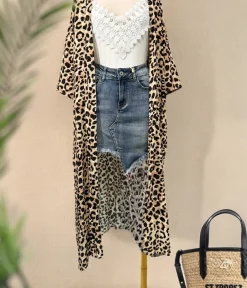 Store HippieChic Kimono Léopard