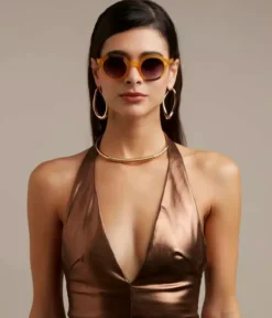 Cheap HippieChic Lunettes Lauro Jaune