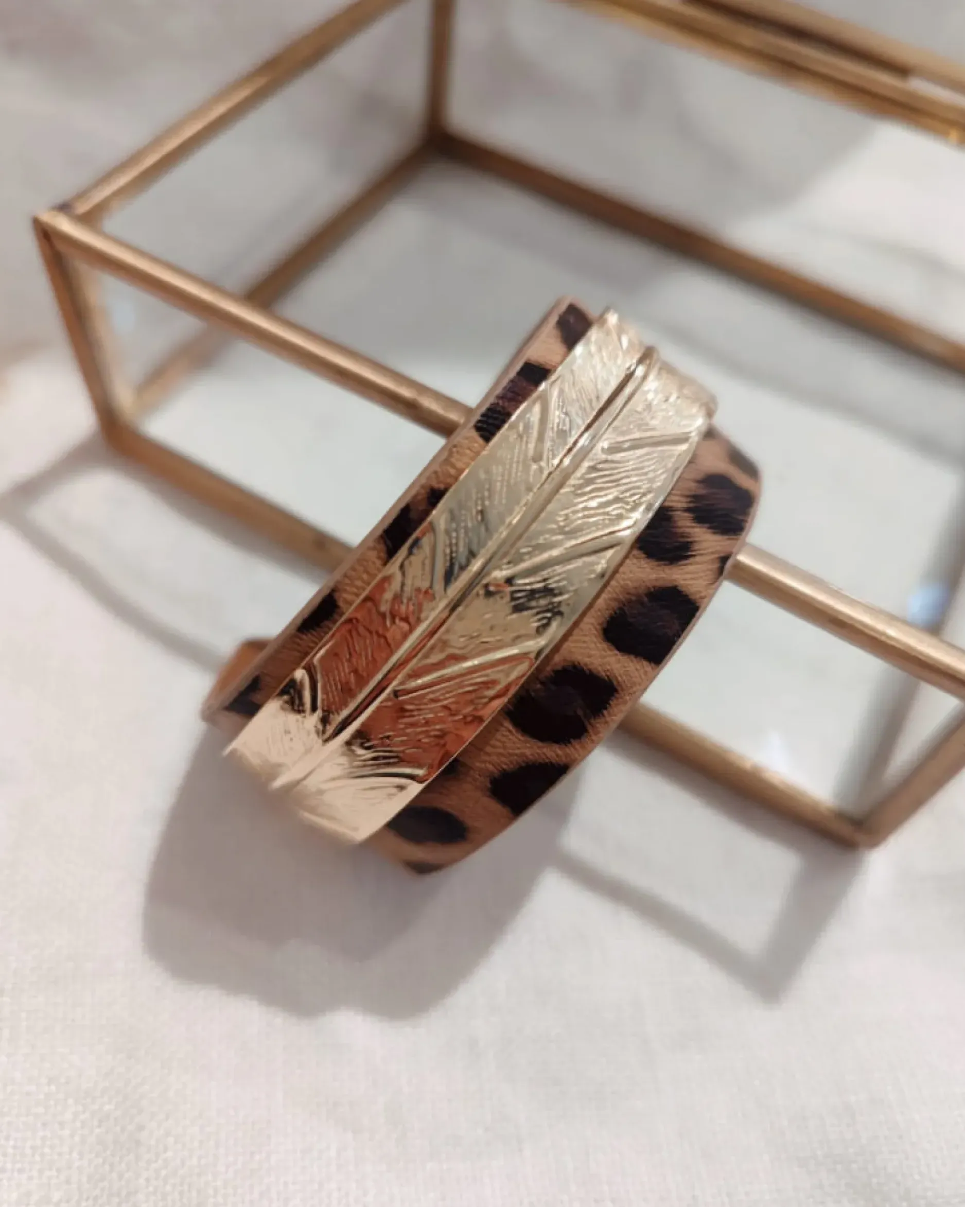 Cheap HippieChic Manchette Feuille Léopard