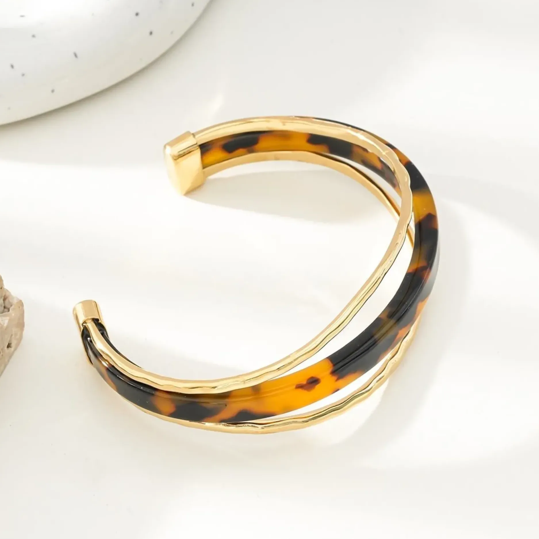 Best HippieChic Manchette Résine Marbré