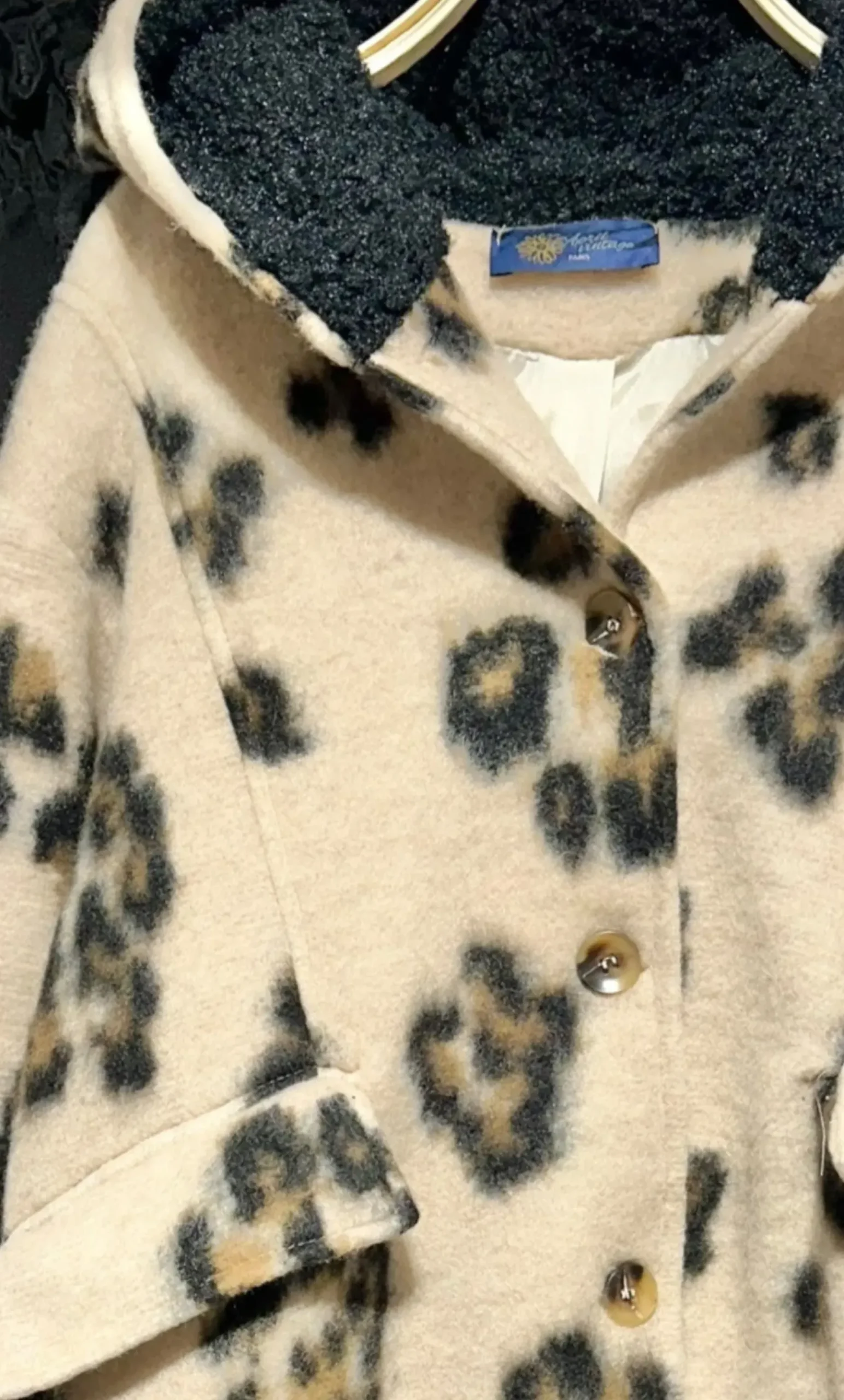 Cheap HippieChic Manteau à Capuche Léo en Laine