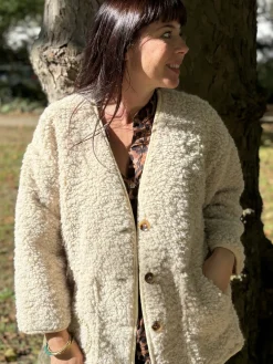 Cheap HippieChic Manteau Bouclette Fleur