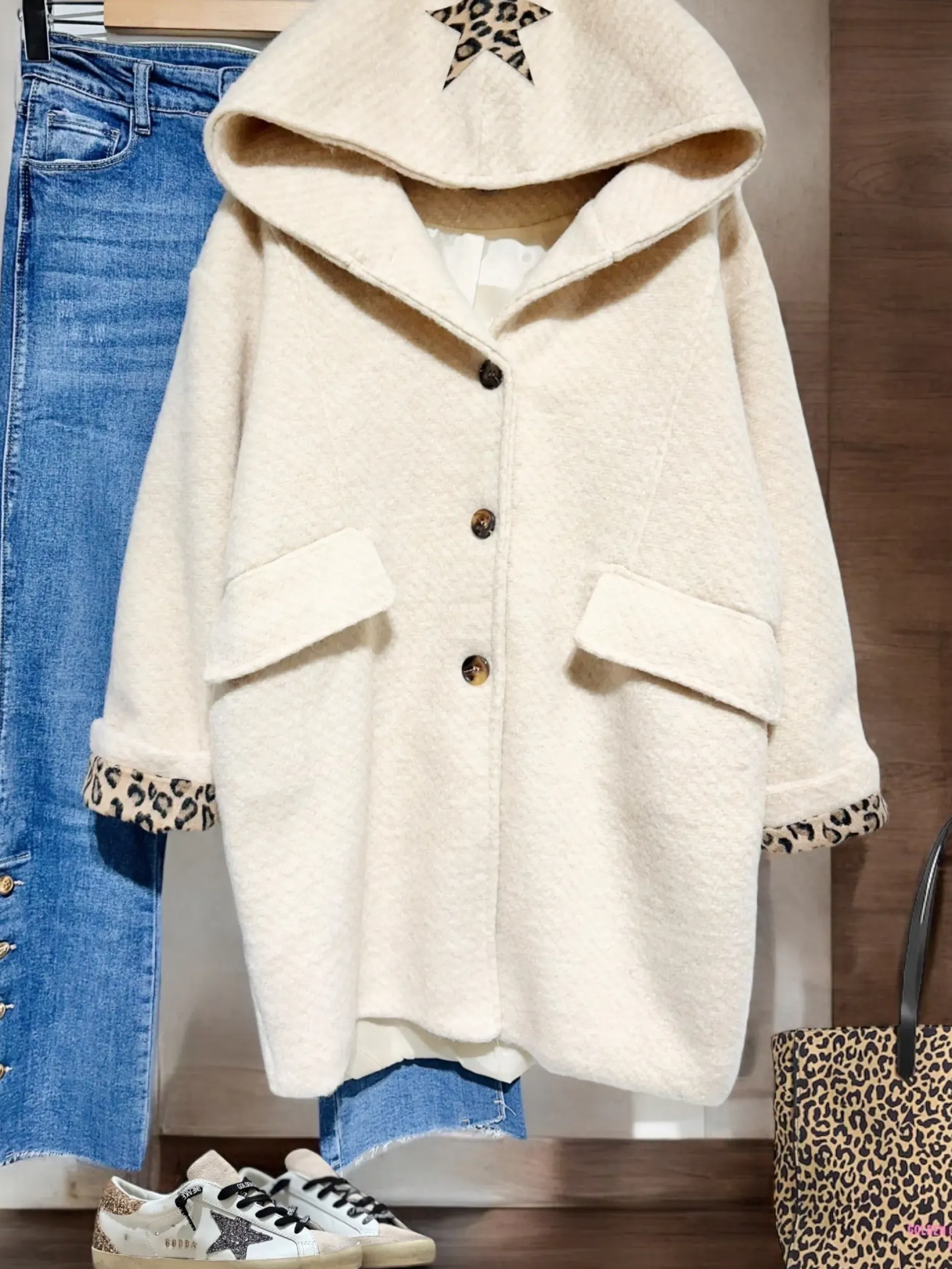 Cheap HippieChic Manteau Capuche Irène