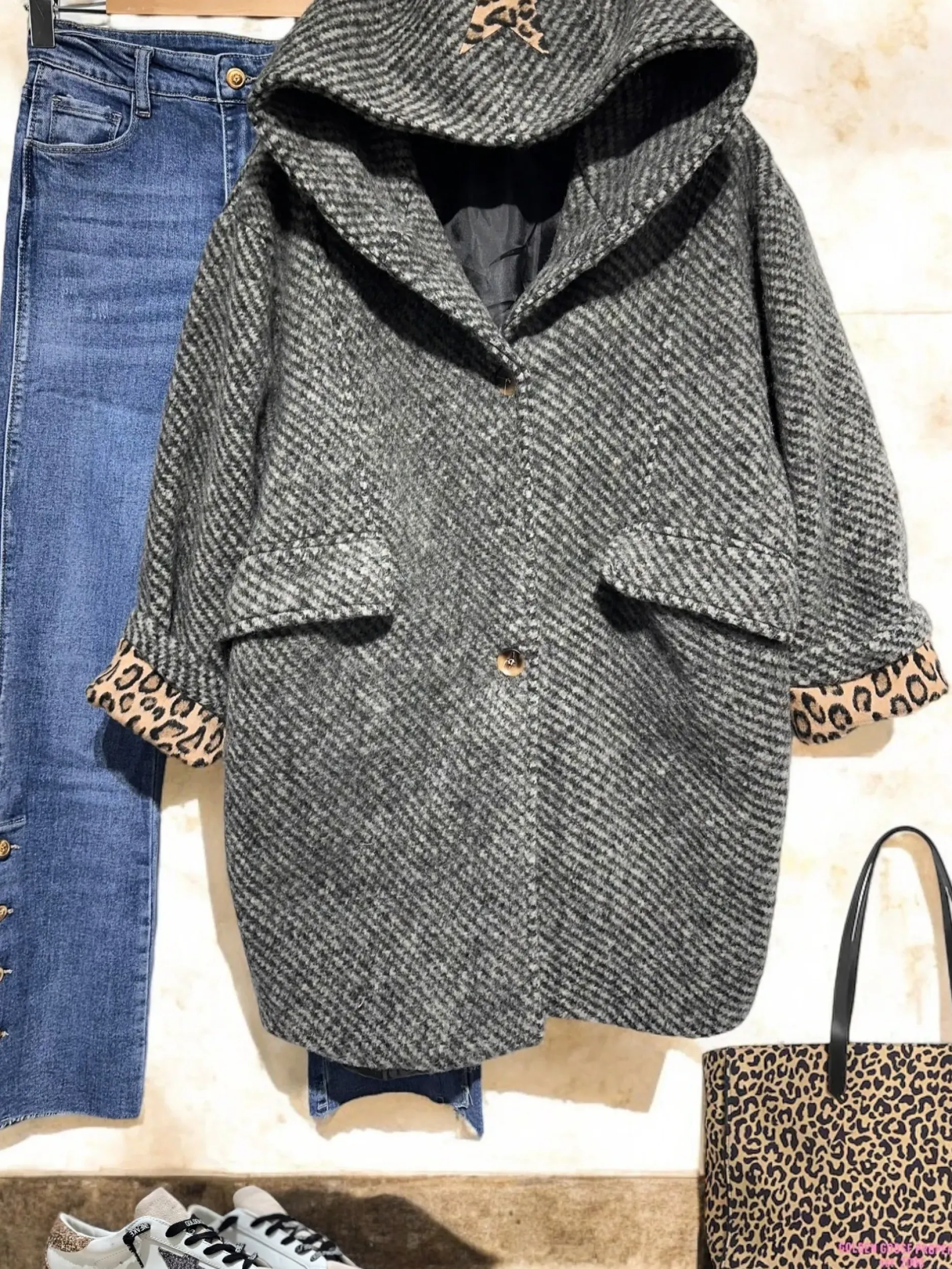 Cheap HippieChic Manteau Capuche Irène