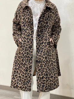 Cheap HippieChic Manteau Long léopard