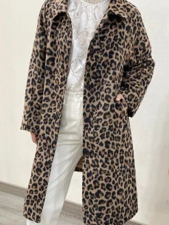 Cheap HippieChic Manteau Long léopard