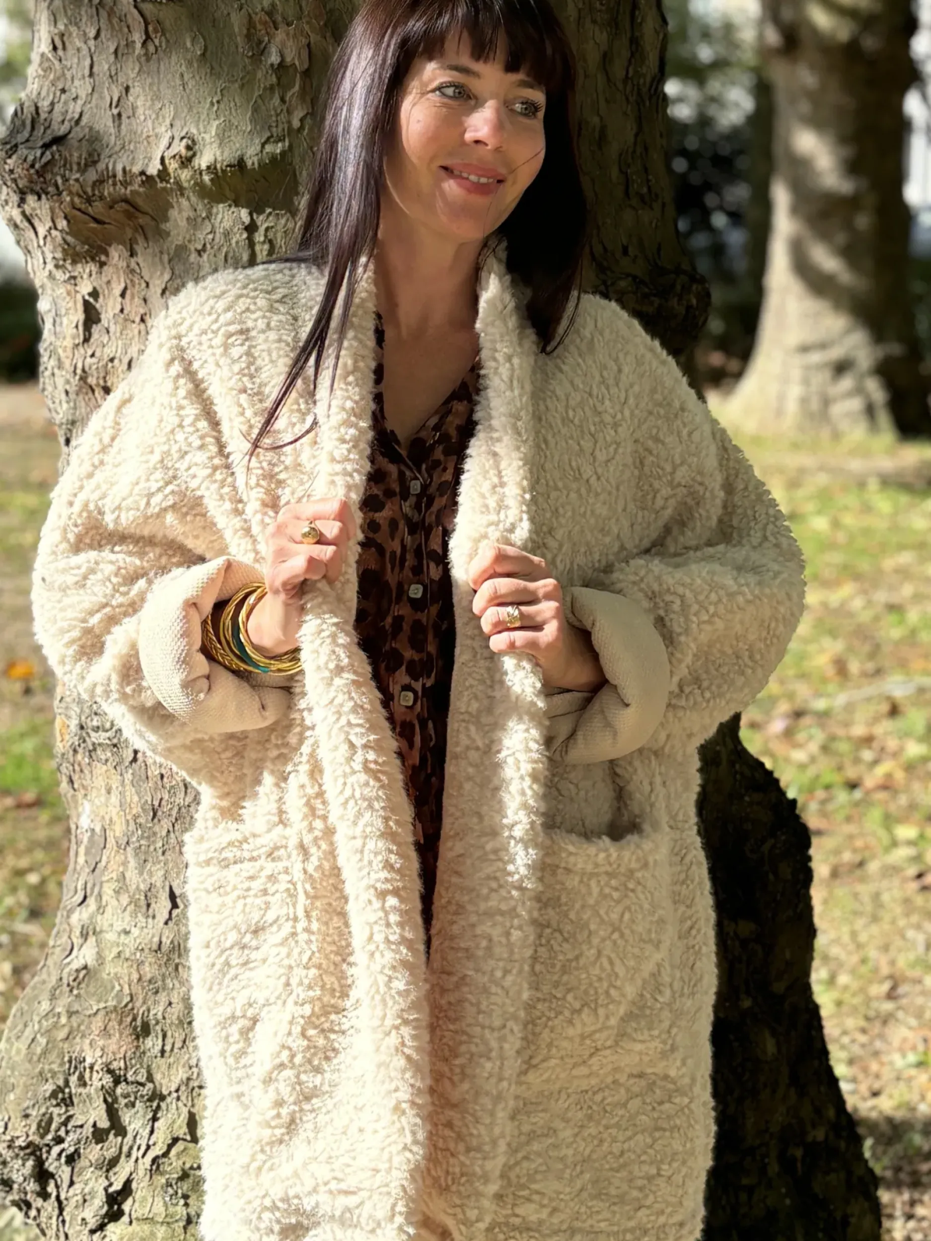 Best HippieChic Manteau Oversize Pilou