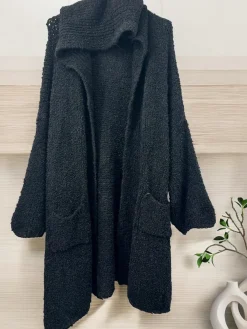 Store HippieChic Maxi Gilet Capuche Uni