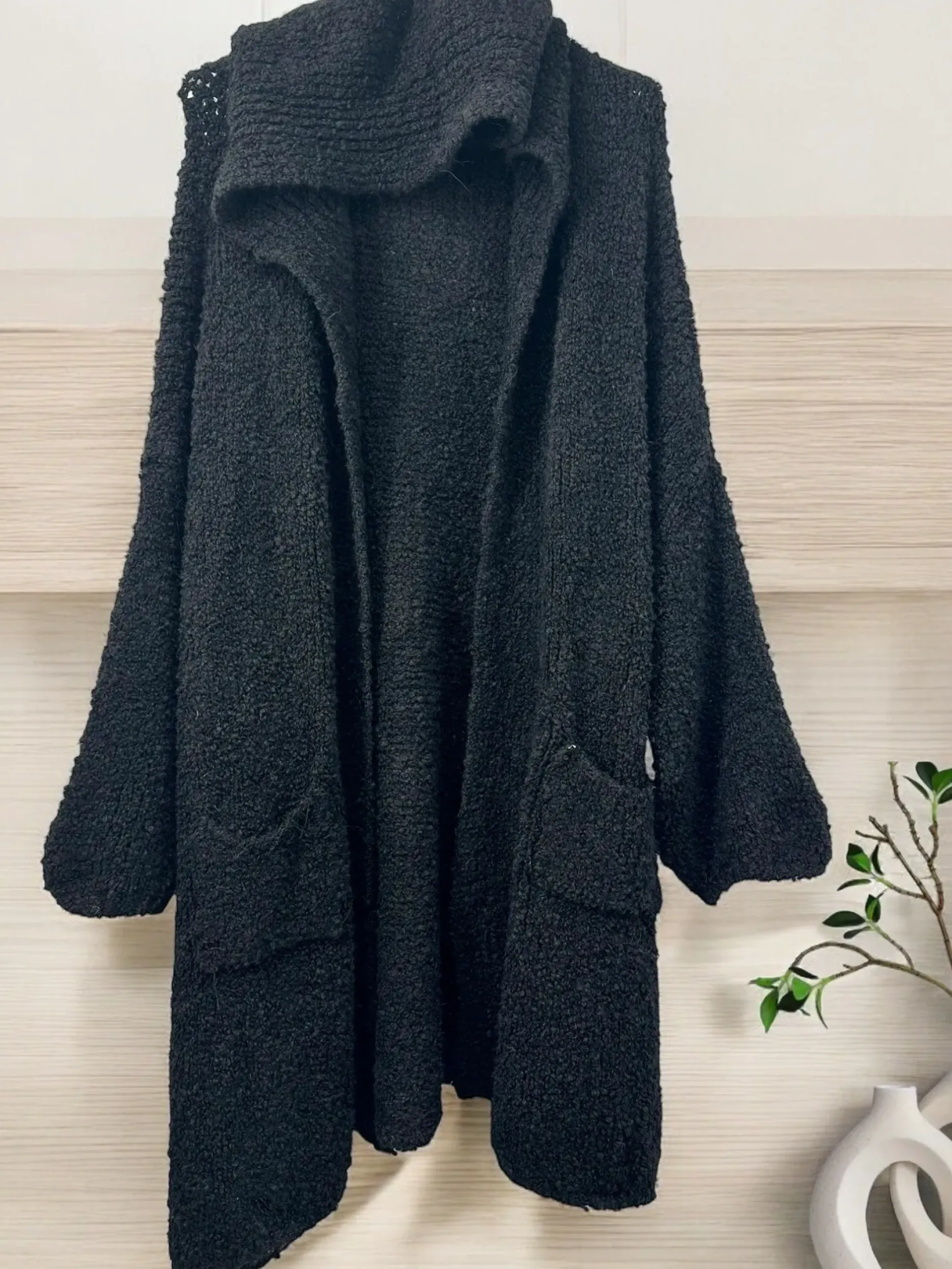 Store HippieChic Maxi Gilet Capuche Uni