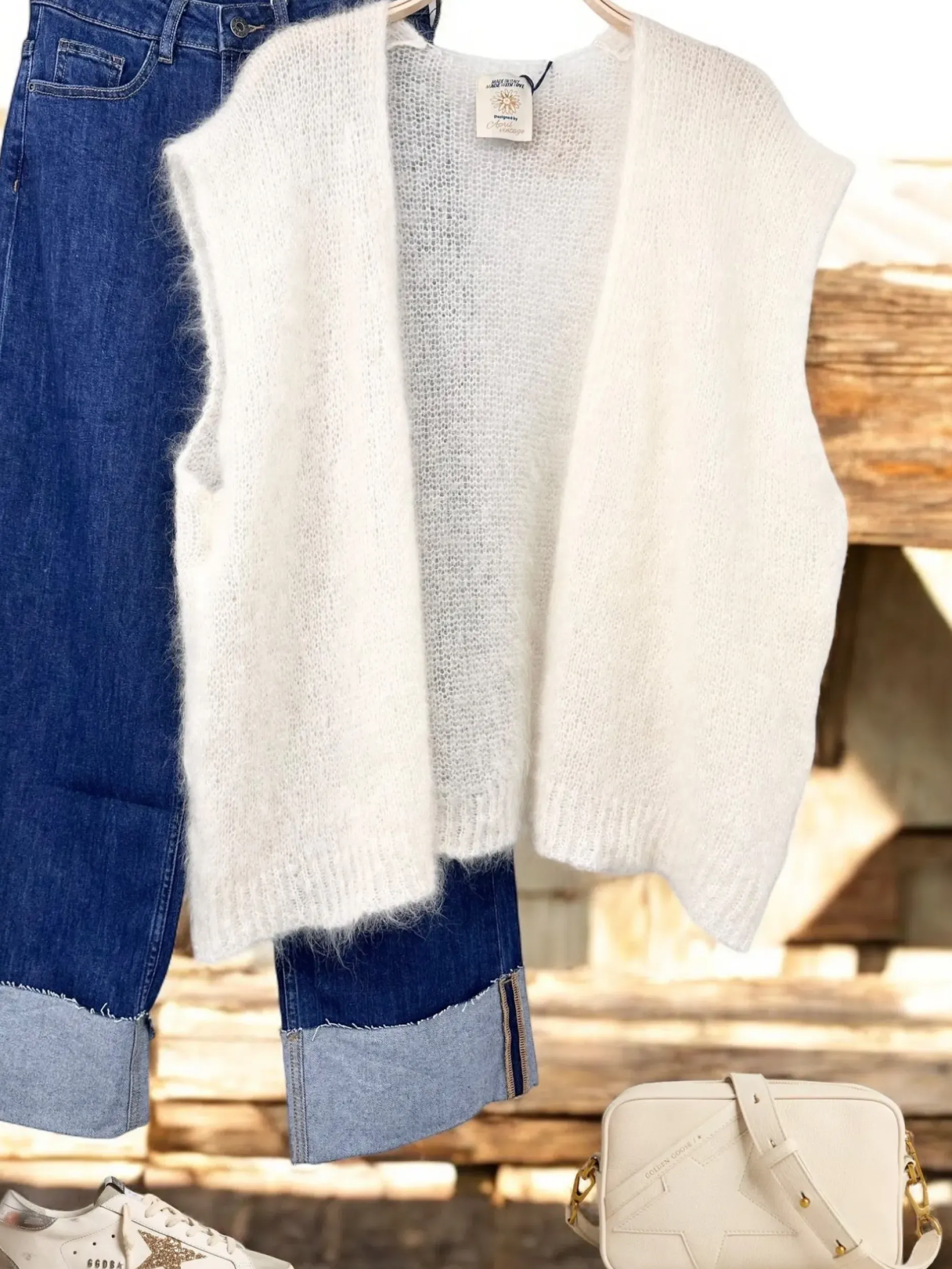 Best Sale HippieChic Maxi Gilet en Mohair