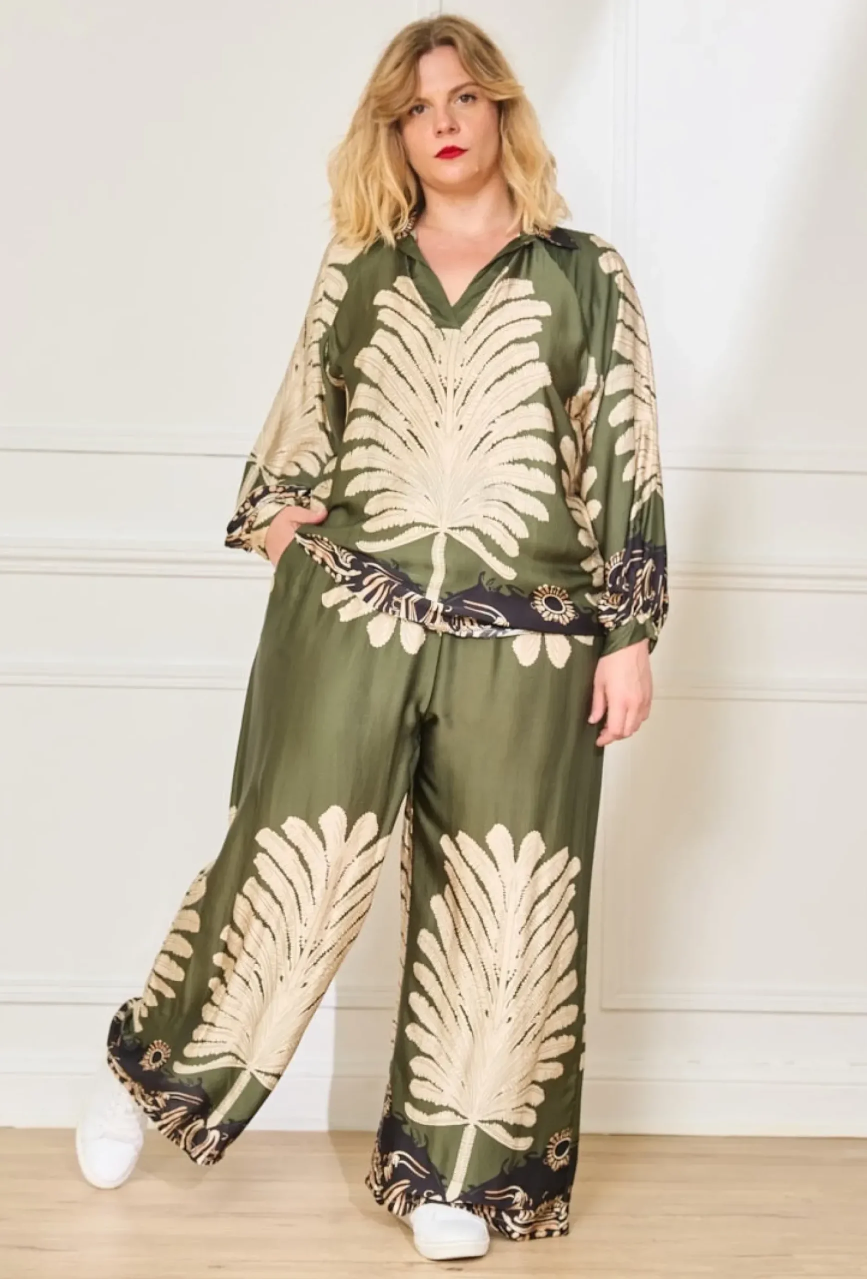 Cheap HippieChic Pantalon en Soie Plume