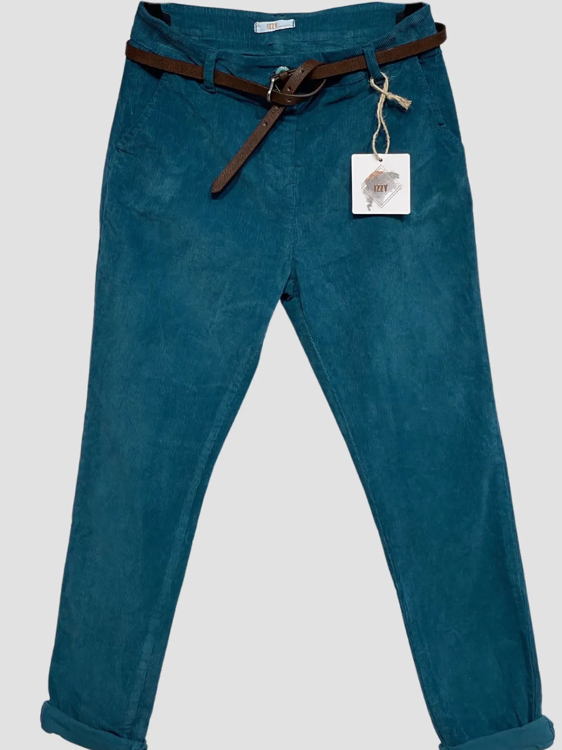 Clearance HippieChic Pantalon en Velours Achille Pistache