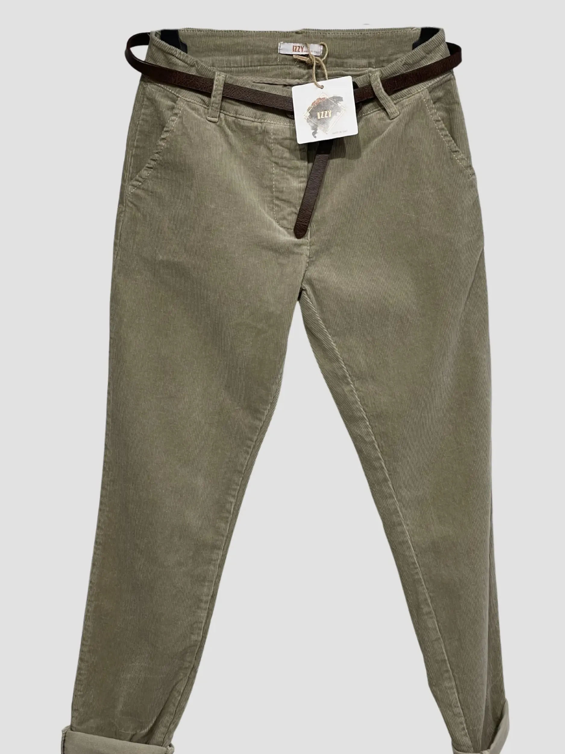 Clearance HippieChic Pantalon en Velours Achille Pistache