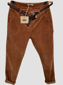 Clearance HippieChic Pantalon en Velours Achille Pistache