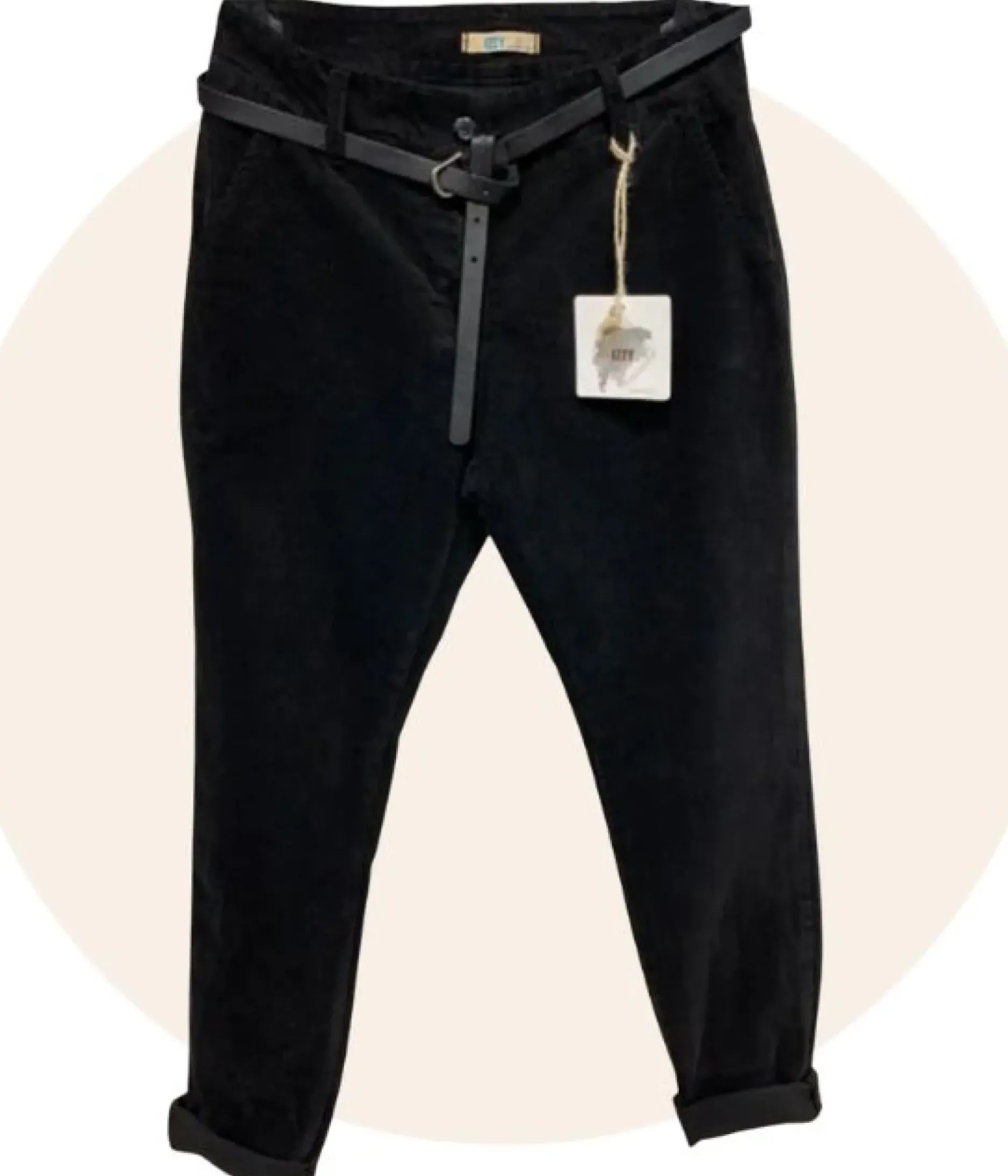 Clearance HippieChic Pantalon en Velours Achille Pistache