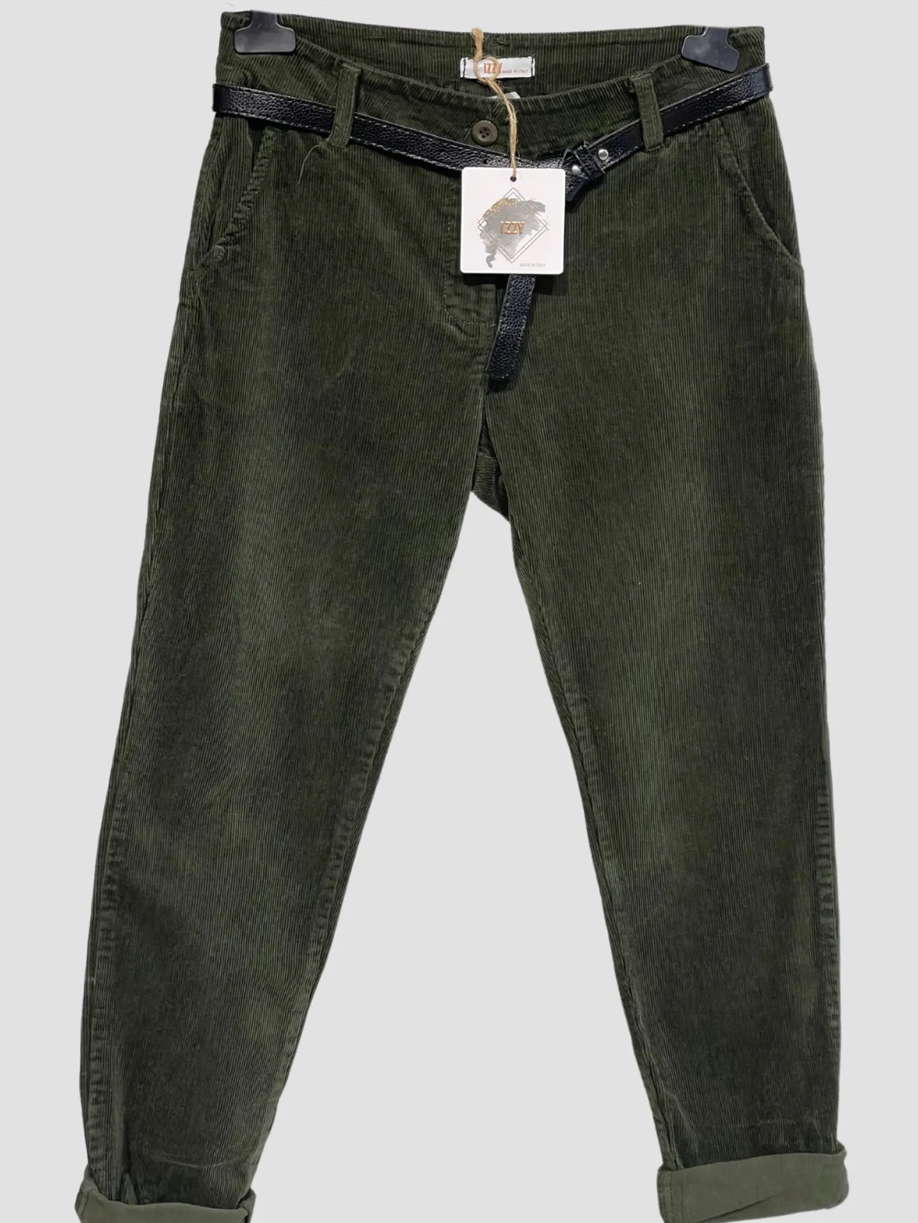 Clearance HippieChic Pantalon en Velours Achille Pistache