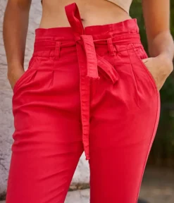 Best Sale HippieChic Pantalon Paper Bag Blanc