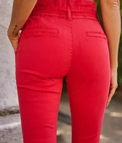 Best Sale HippieChic Pantalon Paper Bag Blanc