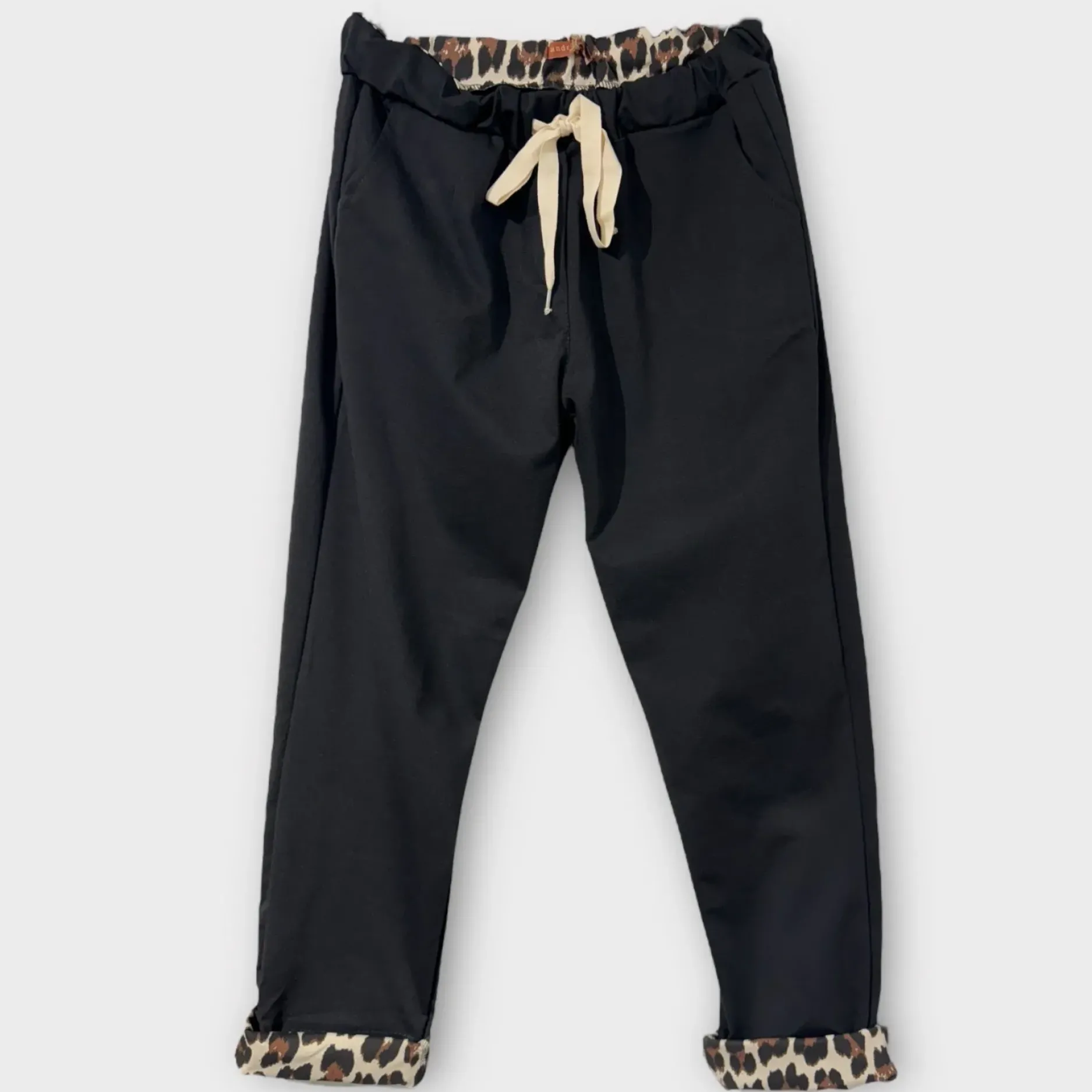 Sale HippieChic Pantalon Revers Léopard