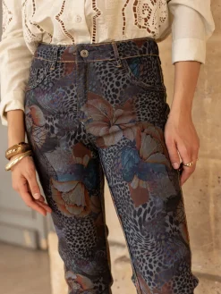 Discount HippieChic Pantalon Réversible Léopard