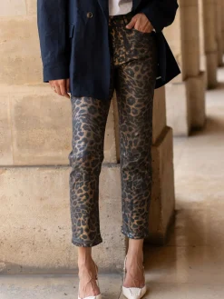 Online HippieChic Pantalon Satiné Léopard