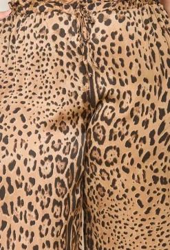Hot HippieChic Pantalon Satiné Léopard