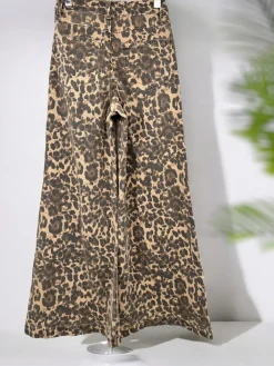Cheap HippieChic Pantalon évasé Melly léopard