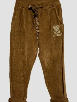 Fashion HippieChic Pantalon Velours Amour