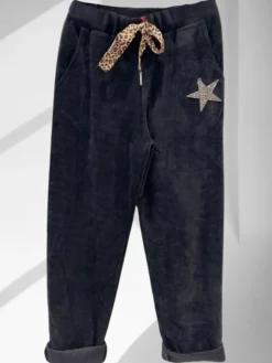 Fashion HippieChic Pantalon Velours Lisse