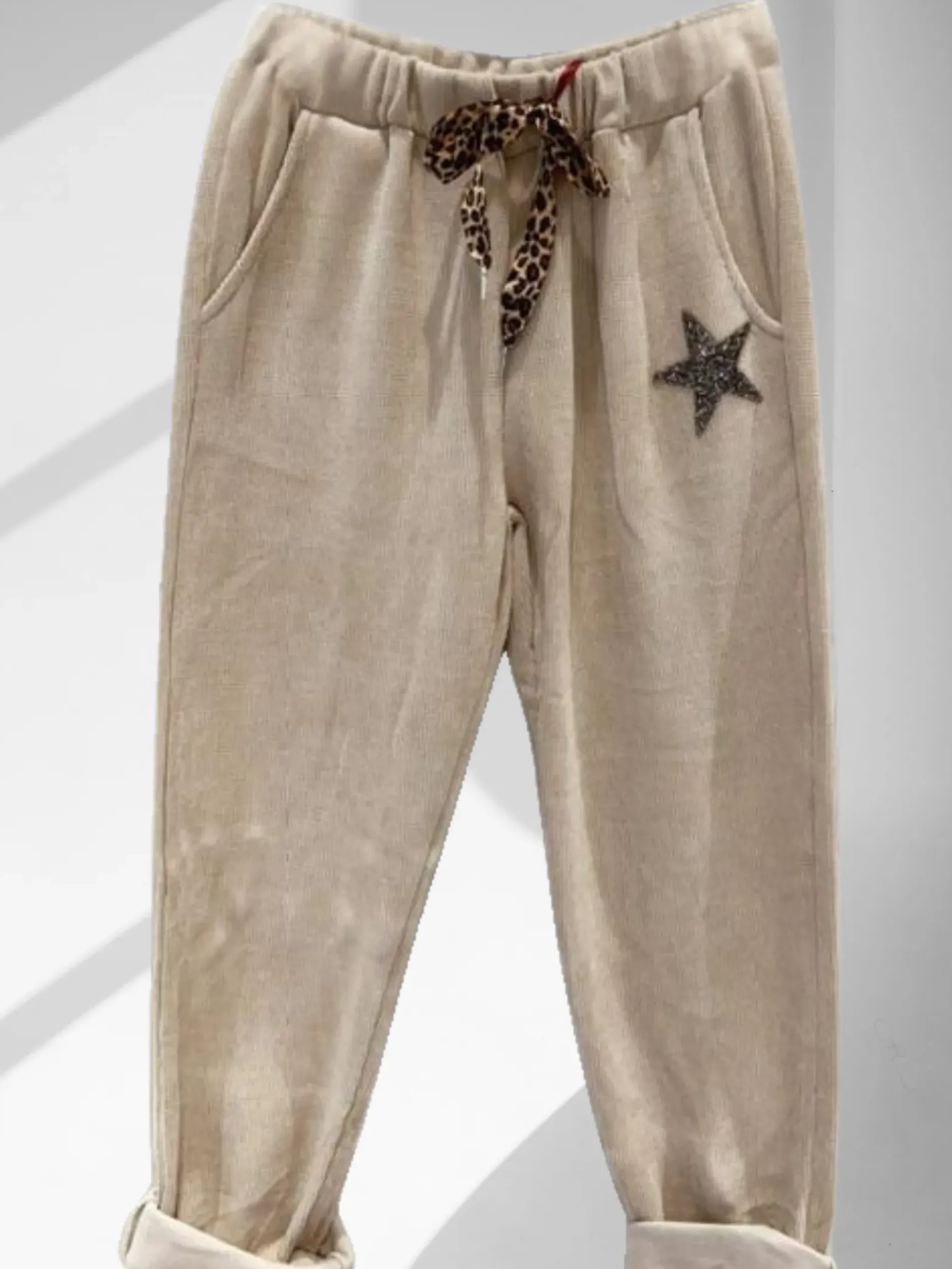 Fashion HippieChic Pantalon Velours Lisse