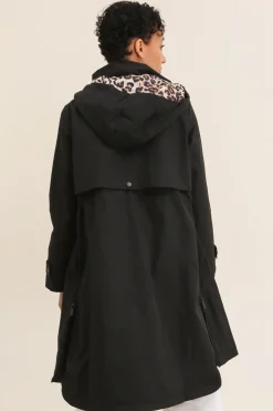 Shop HippieChic Parka Imperméable Rembourré Léopard