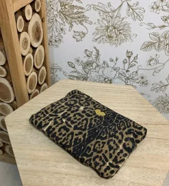 Online HippieChic Pochette Léopard Brodée Coeur