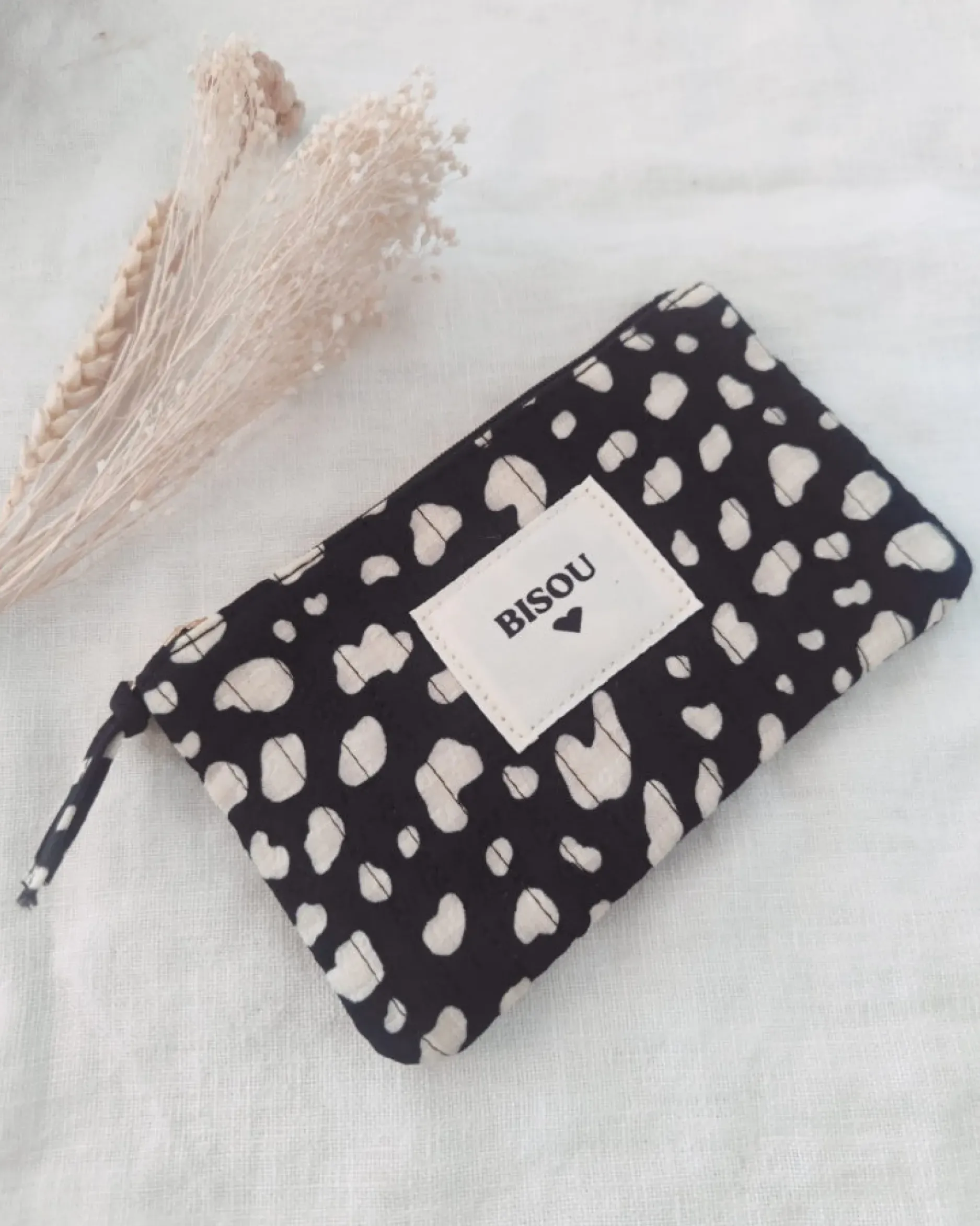 Best HippieChic Pochette Message Tissu Bichetted'AmourLéo