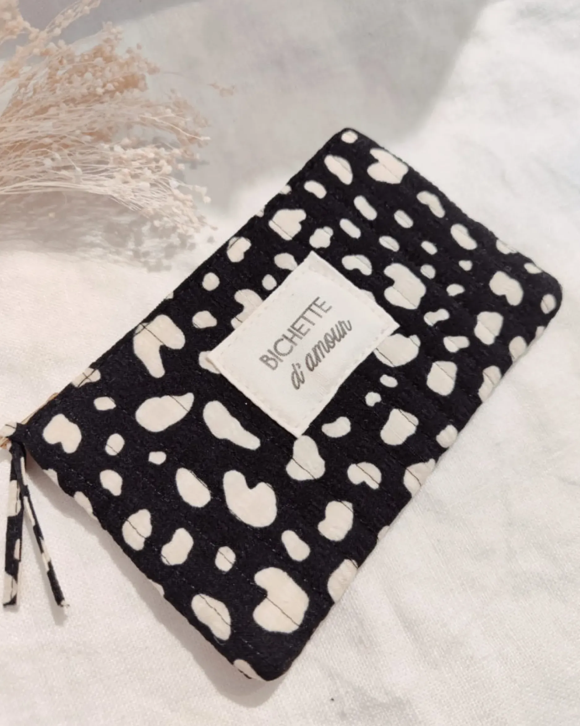 Best HippieChic Pochette Message Tissu Bichetted'AmourLéo