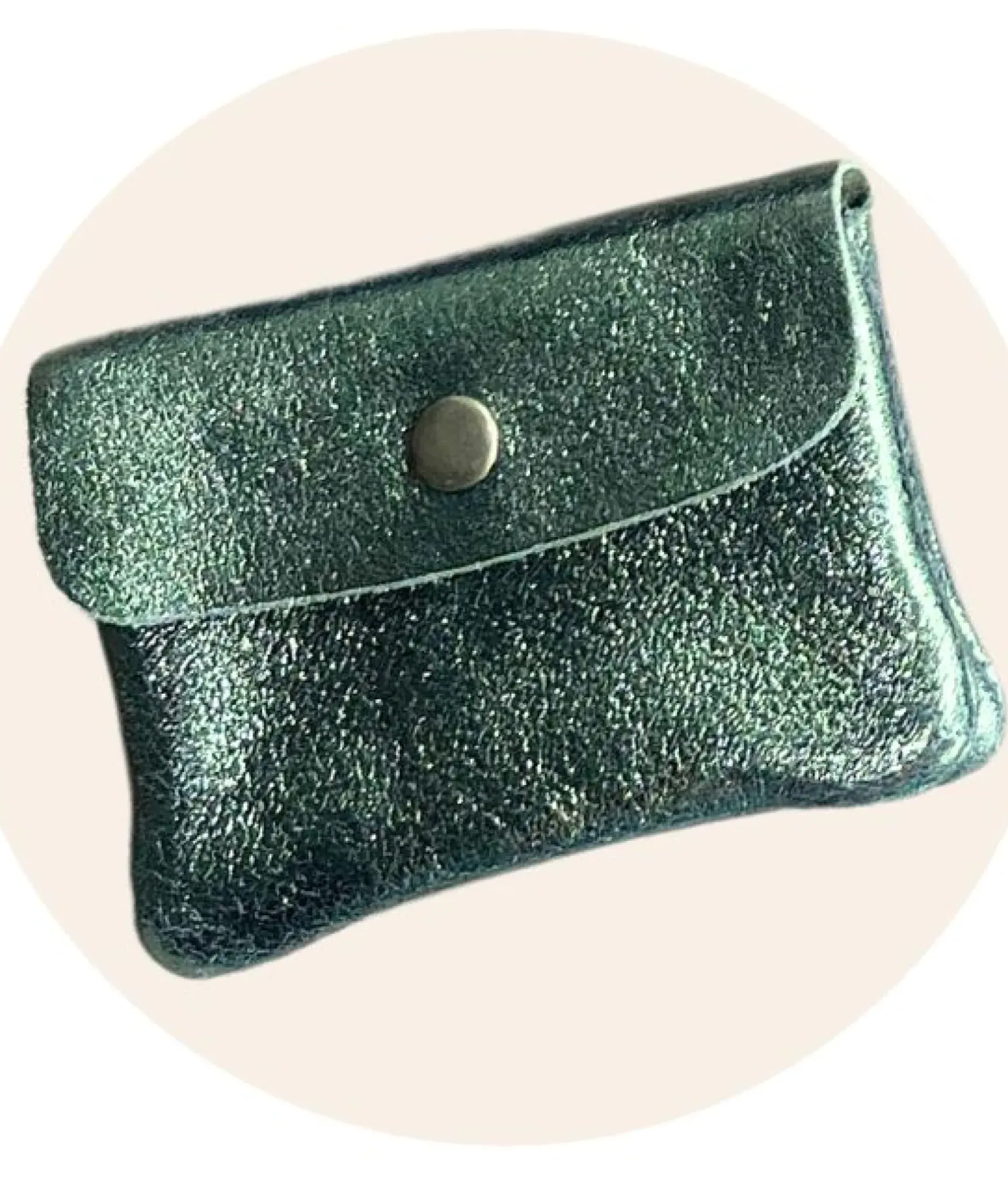 Online HippieChic Porte Monnaie Brillant Cuir Noir