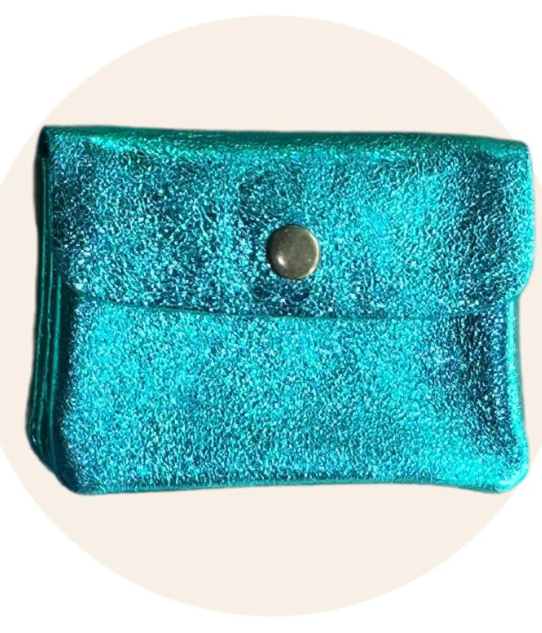 Online HippieChic Porte Monnaie Brillant Cuir Noir