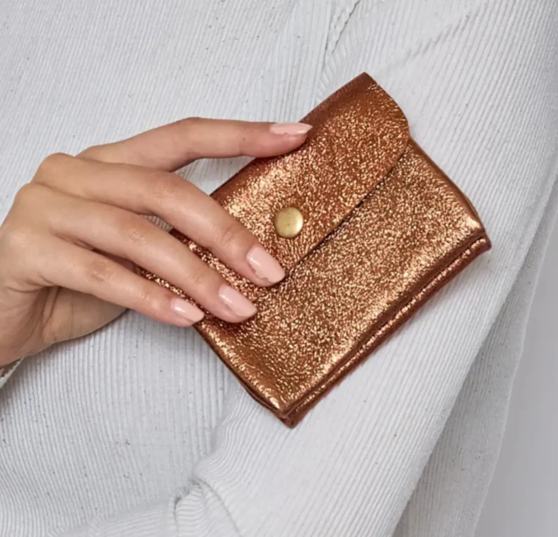 Online HippieChic Porte Monnaie Brillant Cuir Noir