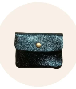 Online HippieChic Porte Monnaie Brillant Cuir Noir