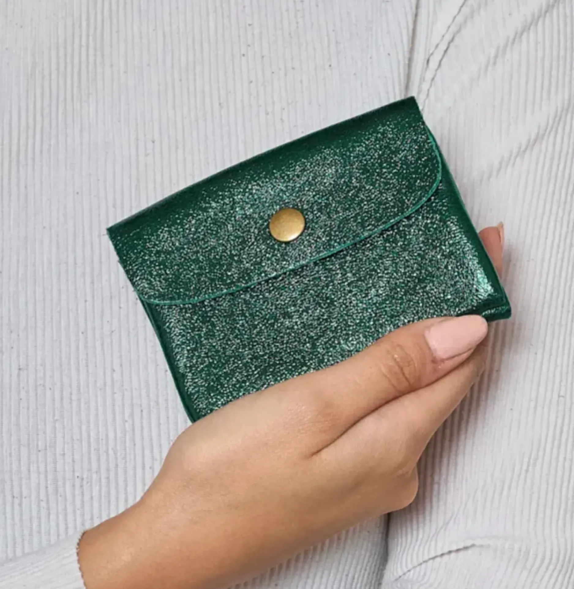 Online HippieChic Porte Monnaie Brillant Cuir Noir