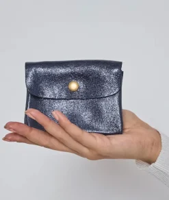 Online HippieChic Porte Monnaie Brillant Cuir Noir