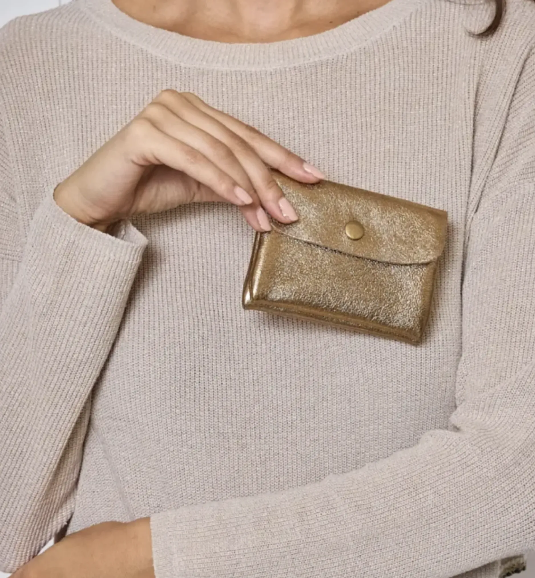 Online HippieChic Porte Monnaie Brillant Cuir Noir