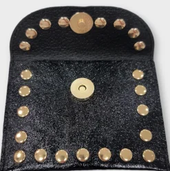 Sale HippieChic Porte Monnaie Rivet Noir