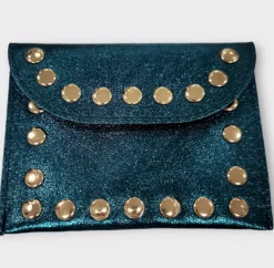 Sale HippieChic Porte Monnaie Rivet Noir