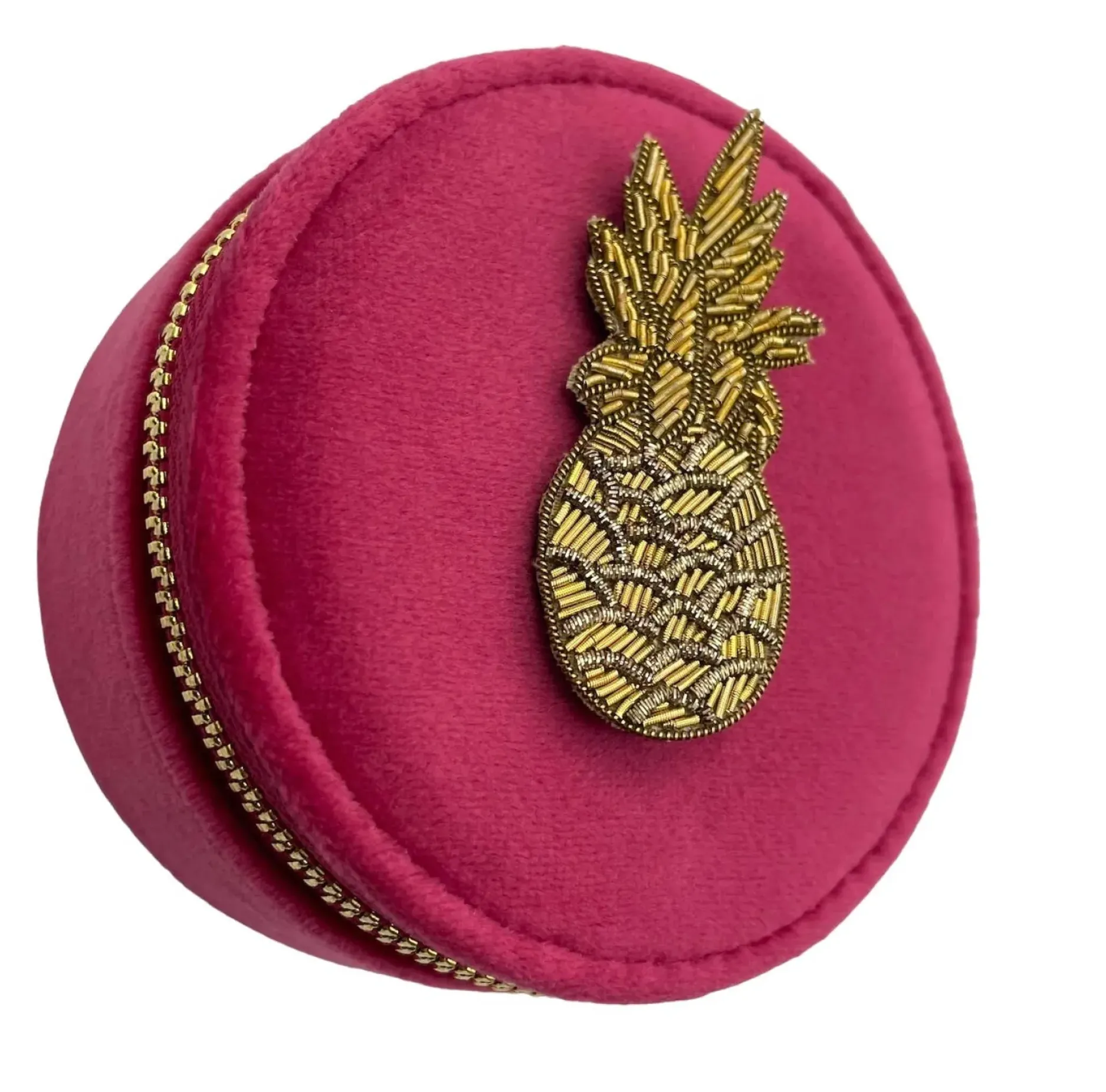 Sale HippieChic Pot de voyage à bijoux rose vif - palmier