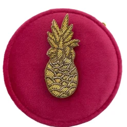 Sale HippieChic Pot de voyage à bijoux rose vif - palmier