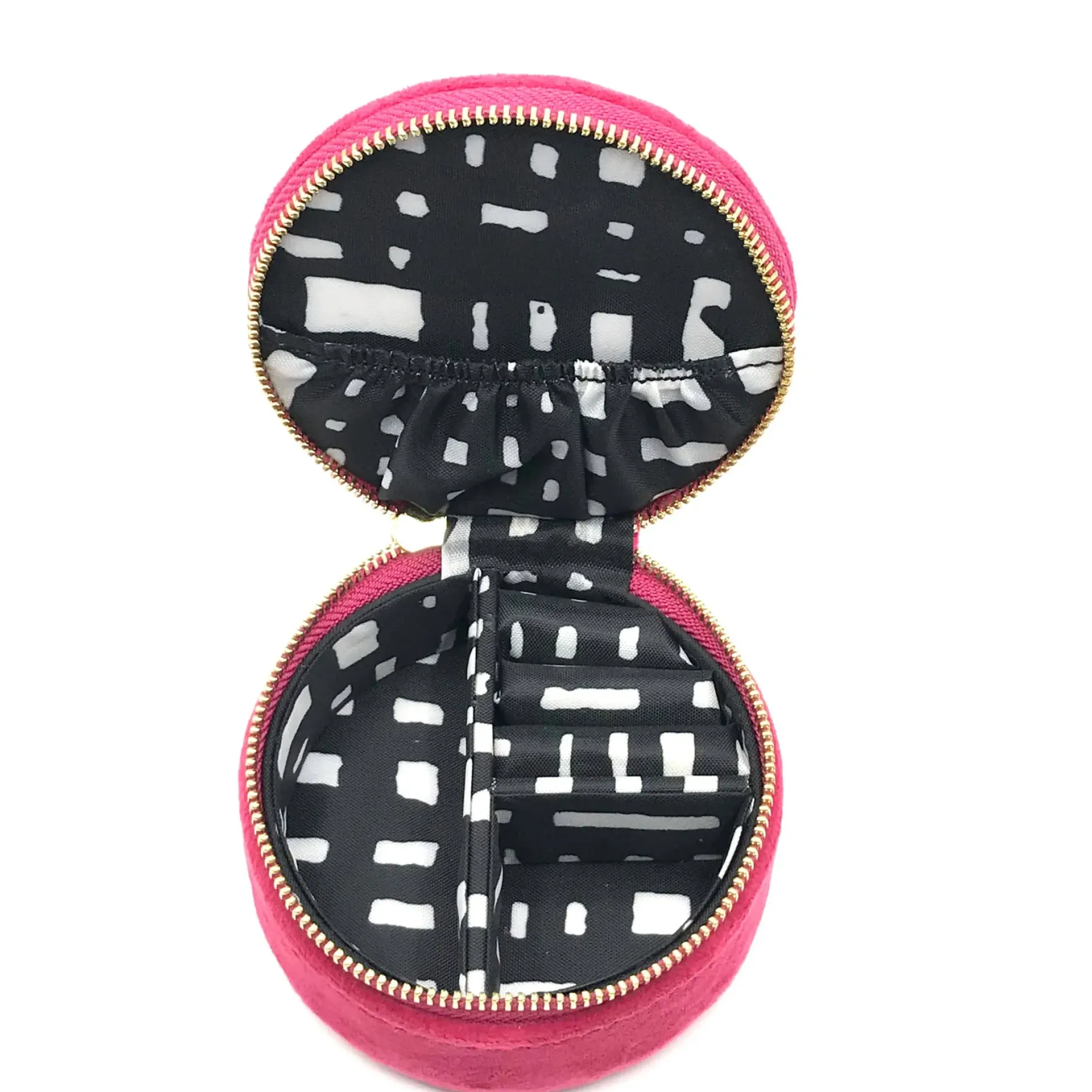 Sale HippieChic Pot de voyage à bijoux rose vif - palmier