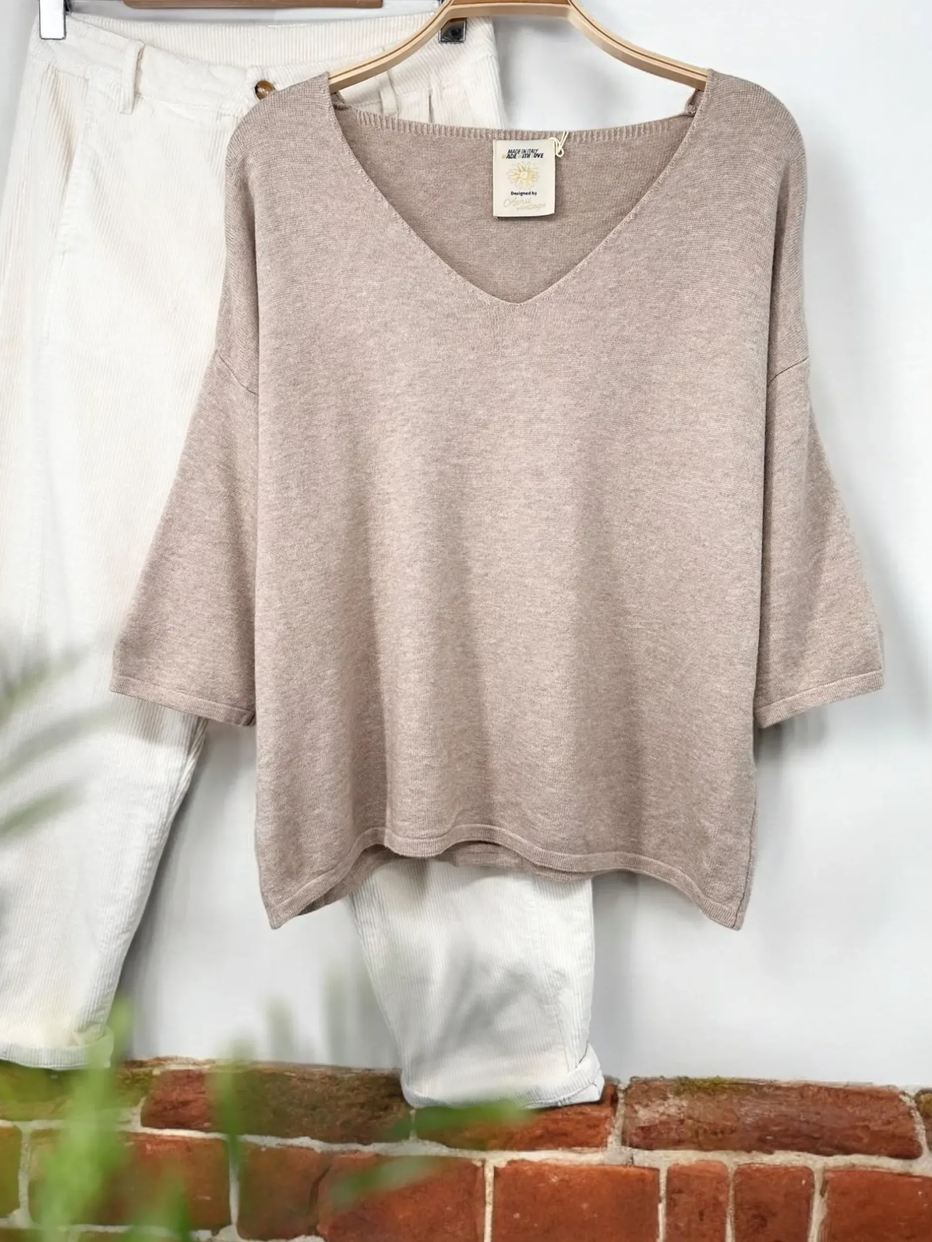 Cheap HippieChic Pull basic manches 3/4 Noir